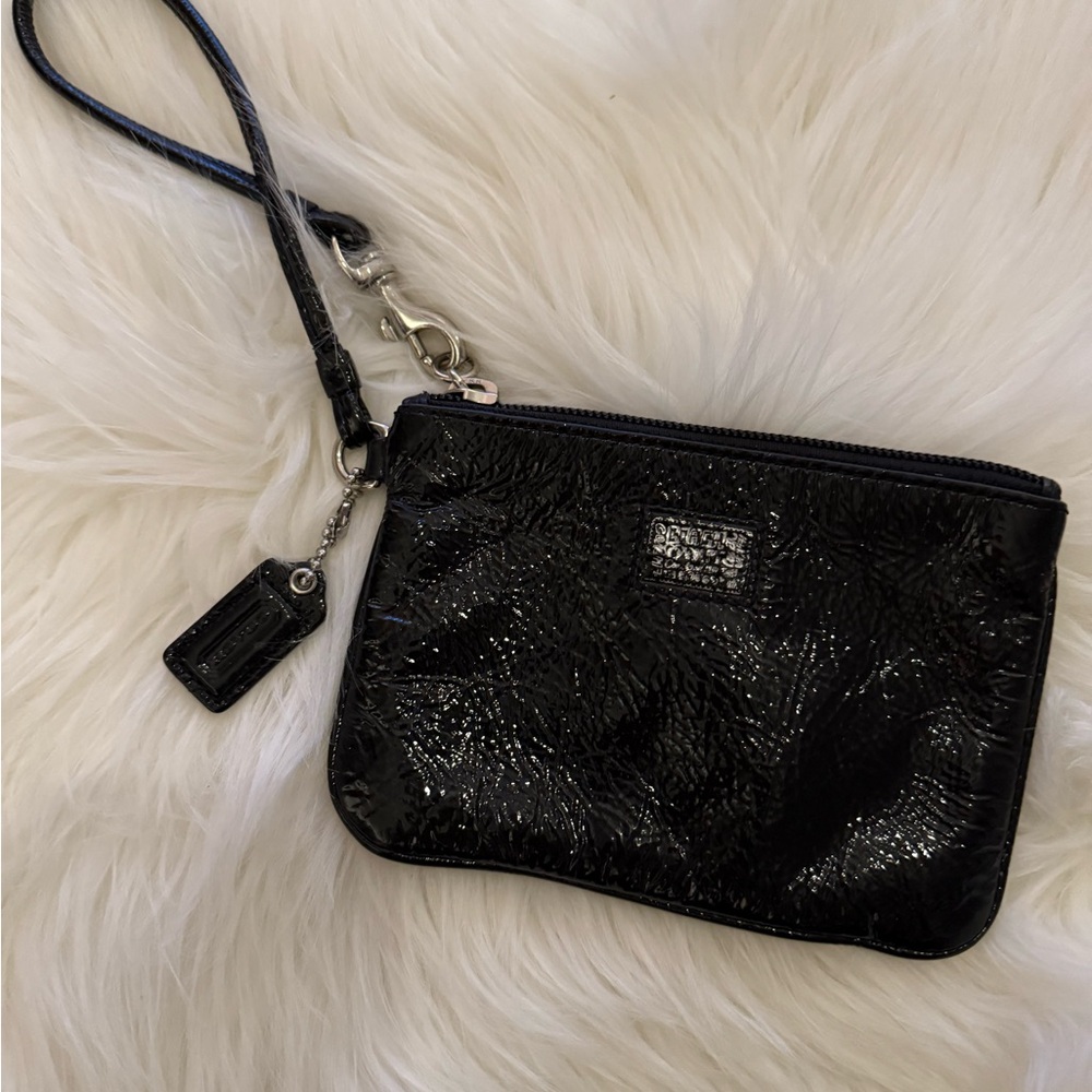 Coach Black Wristlet